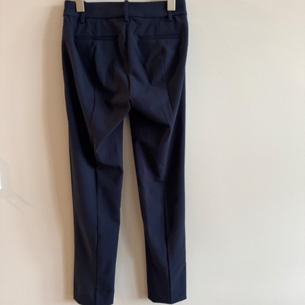 J.Crew Factory Petite Trouser Pant Size 0 Navy CB288 - Picture 4 of 5